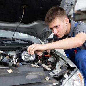 установка противотуманных фар